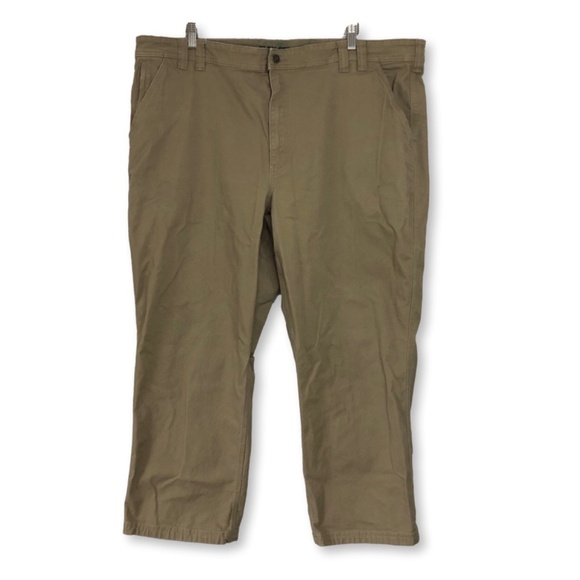 Duluth Trading Co. Flex Fire Hose Khaki Pants Mens 46x30 - Picture 3 of 16